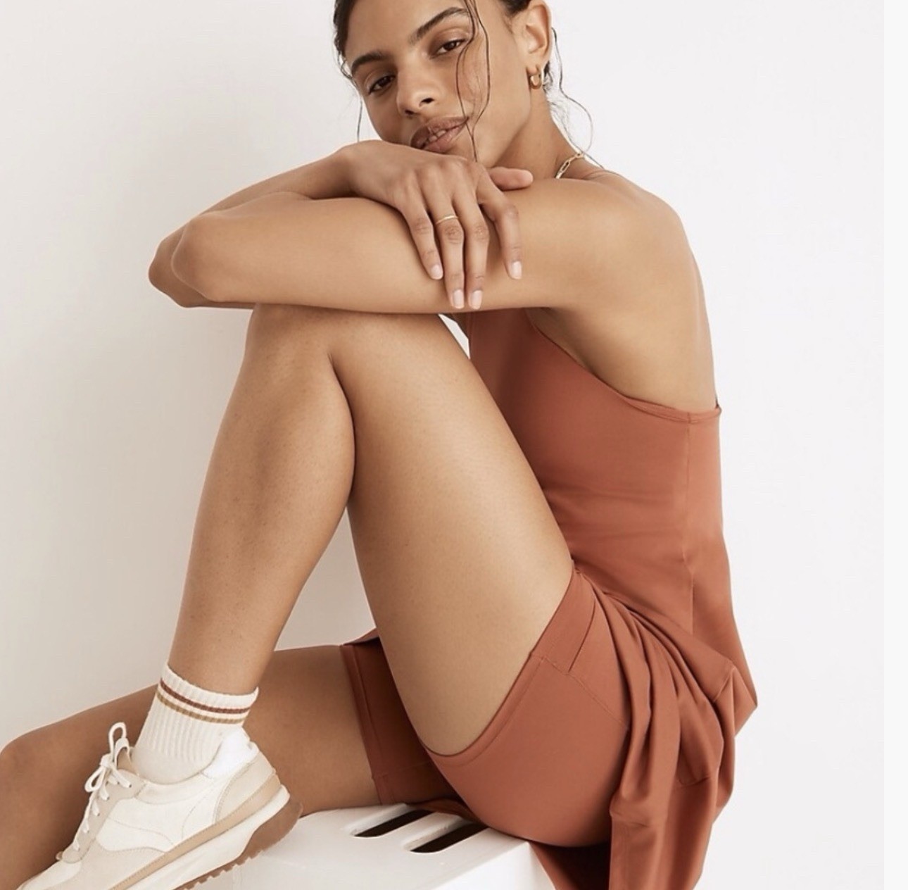Madewell Flex Fitness Dress Women’s XS Athleisure Activewear Weathered Brick
