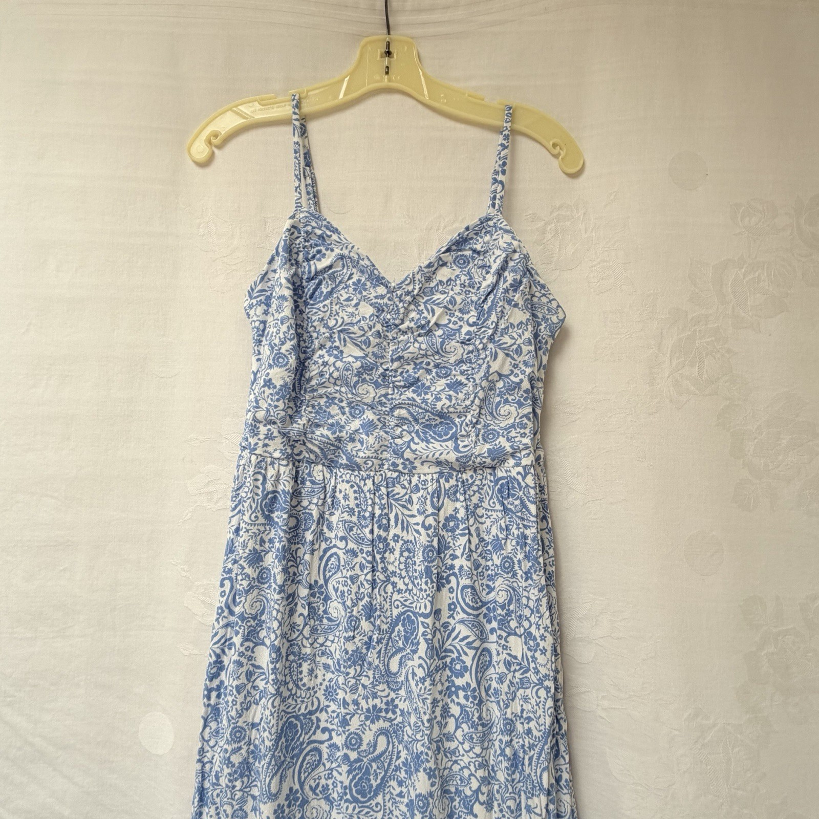 The General Good Blue Floral Maxi Dress Summer Cottagecore Beachy Boho Flowy