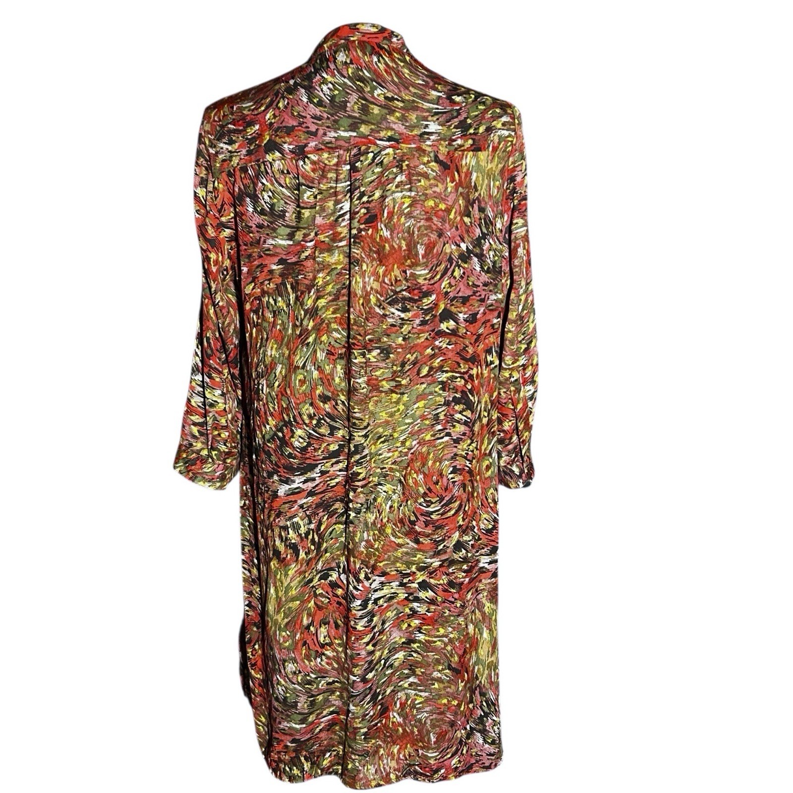 KUT From the Kloth Robyn Shift Short Dress sz 8 Earthtones Boho Casual Festival