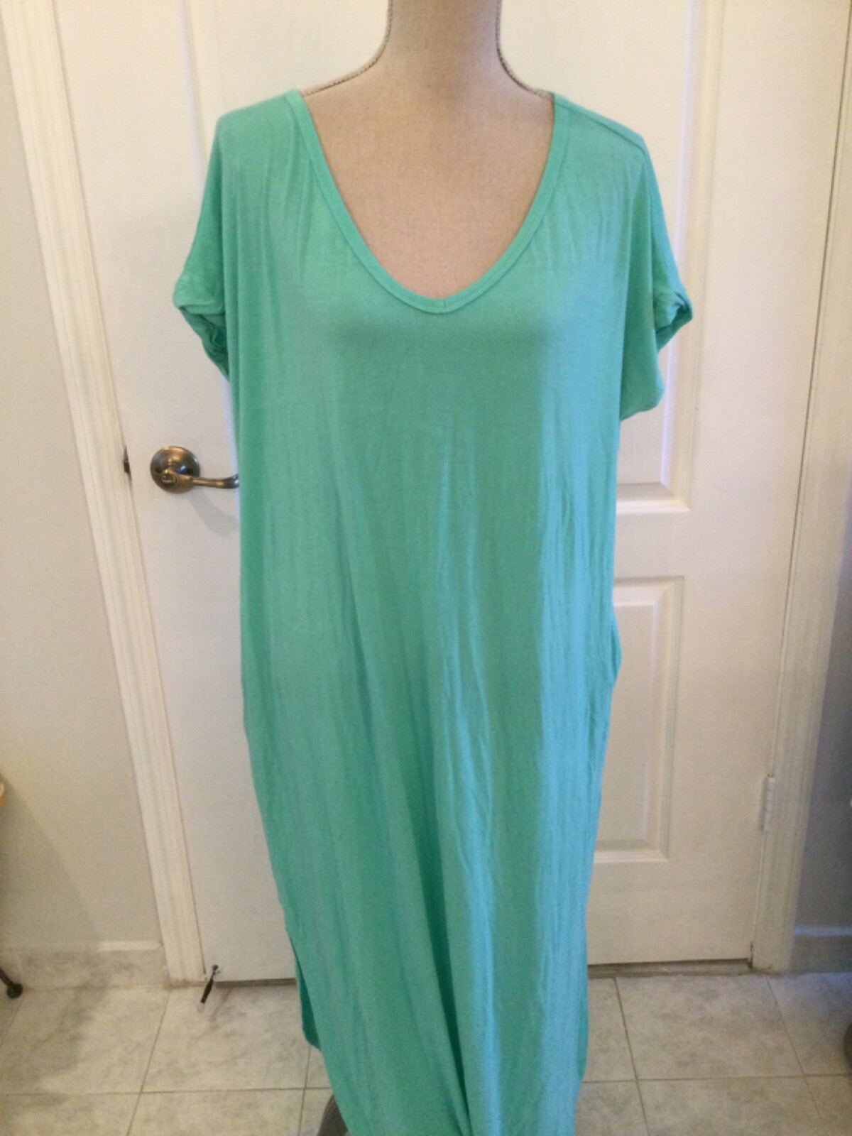 Red Lolly Green Short Sleeves Maxi Dress size XL