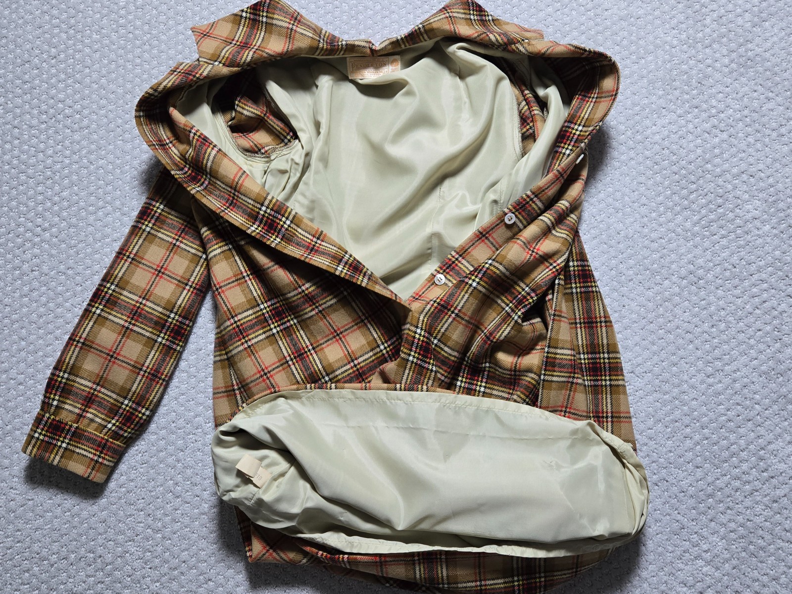 Vintage Pendleton Wool Jumper Shirt-Dress 100% Virgin Wool ~ Women’s Size 12 ~