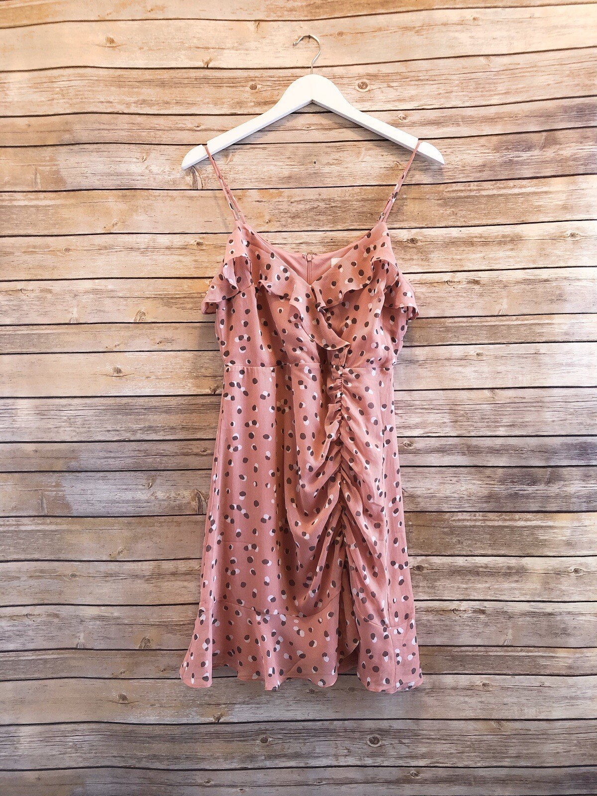 All In Favor Callie Ruffle Minidress Size Medium NWT