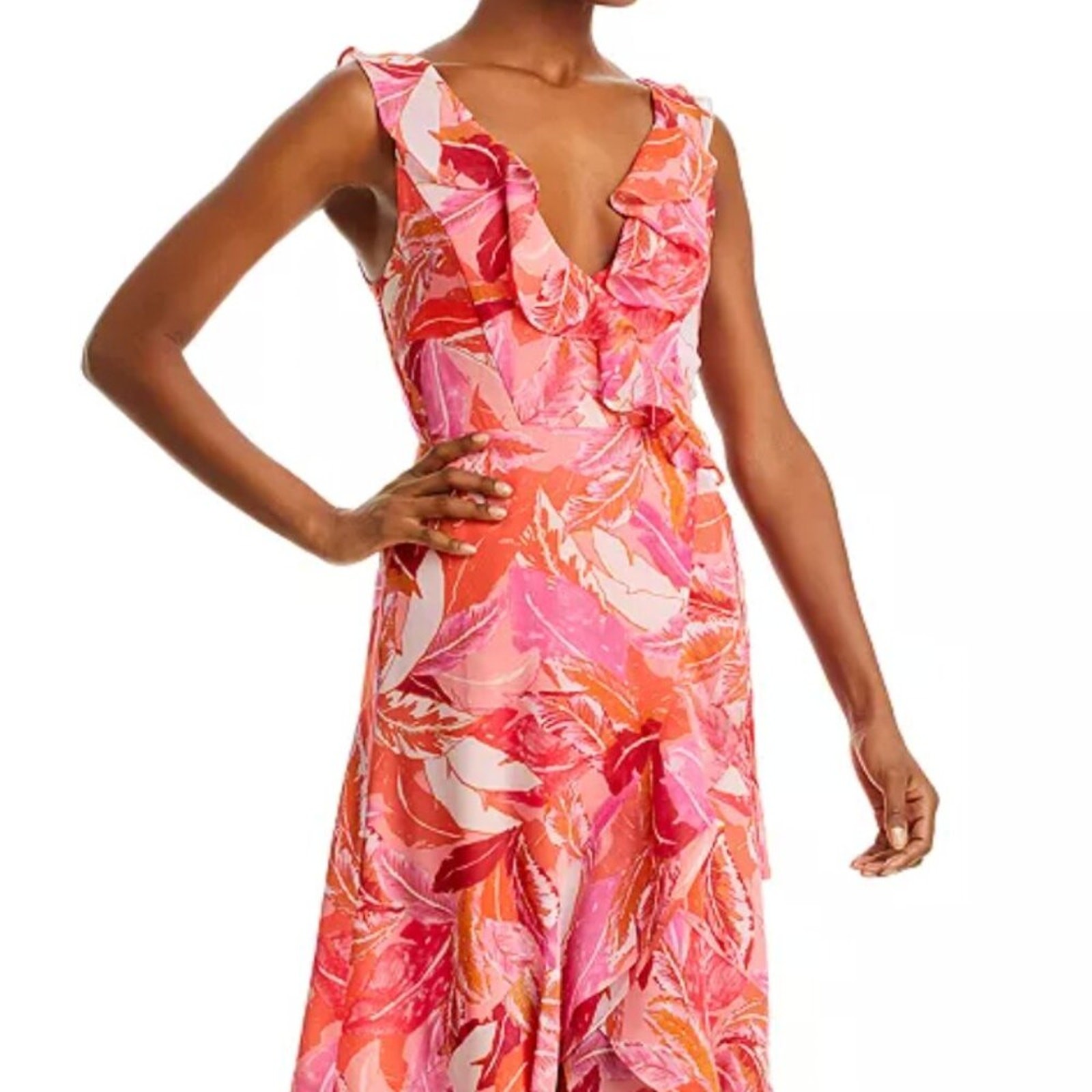 NWT Aqua tie front dress XS