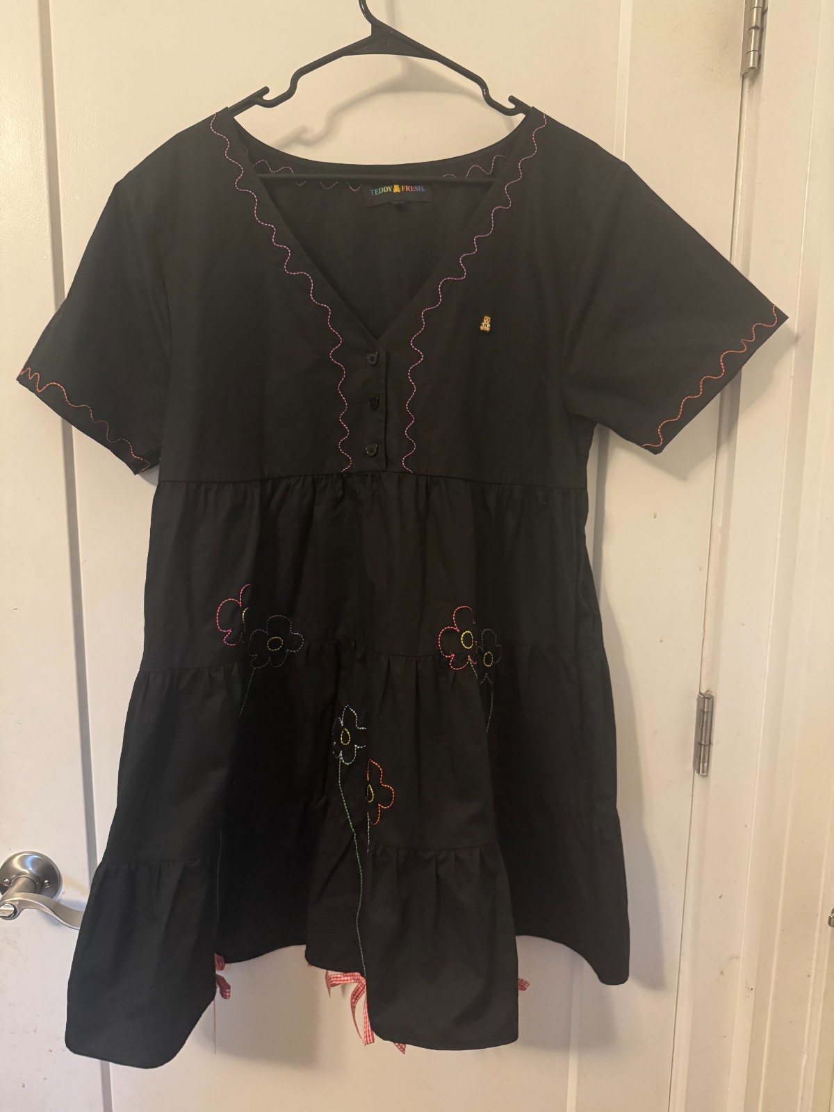Teddy fresh Dress black floral size large