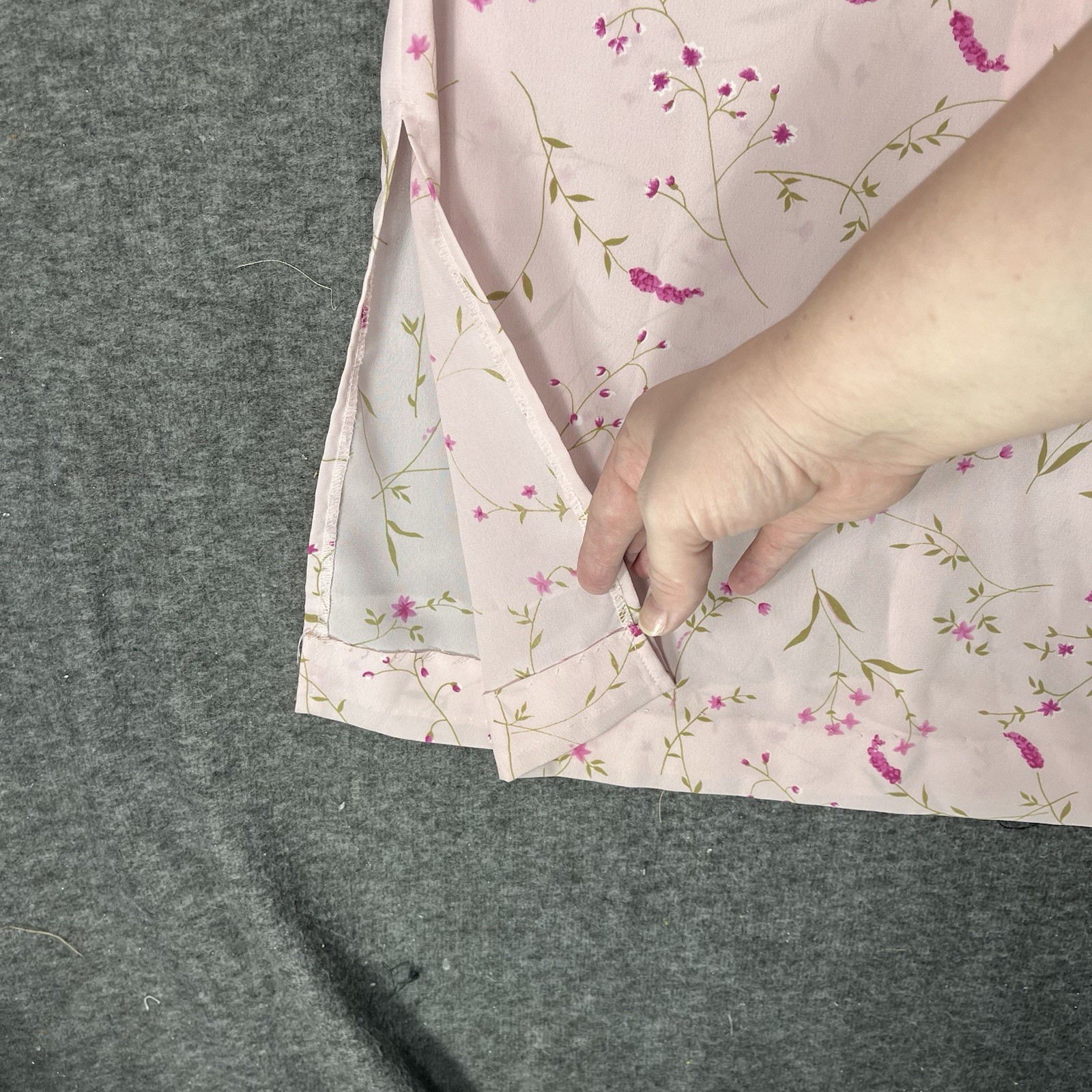 Vintage Karin Stevens Maxi Drerss Size 6 Sleeveless Pink Floral Sundress 90s