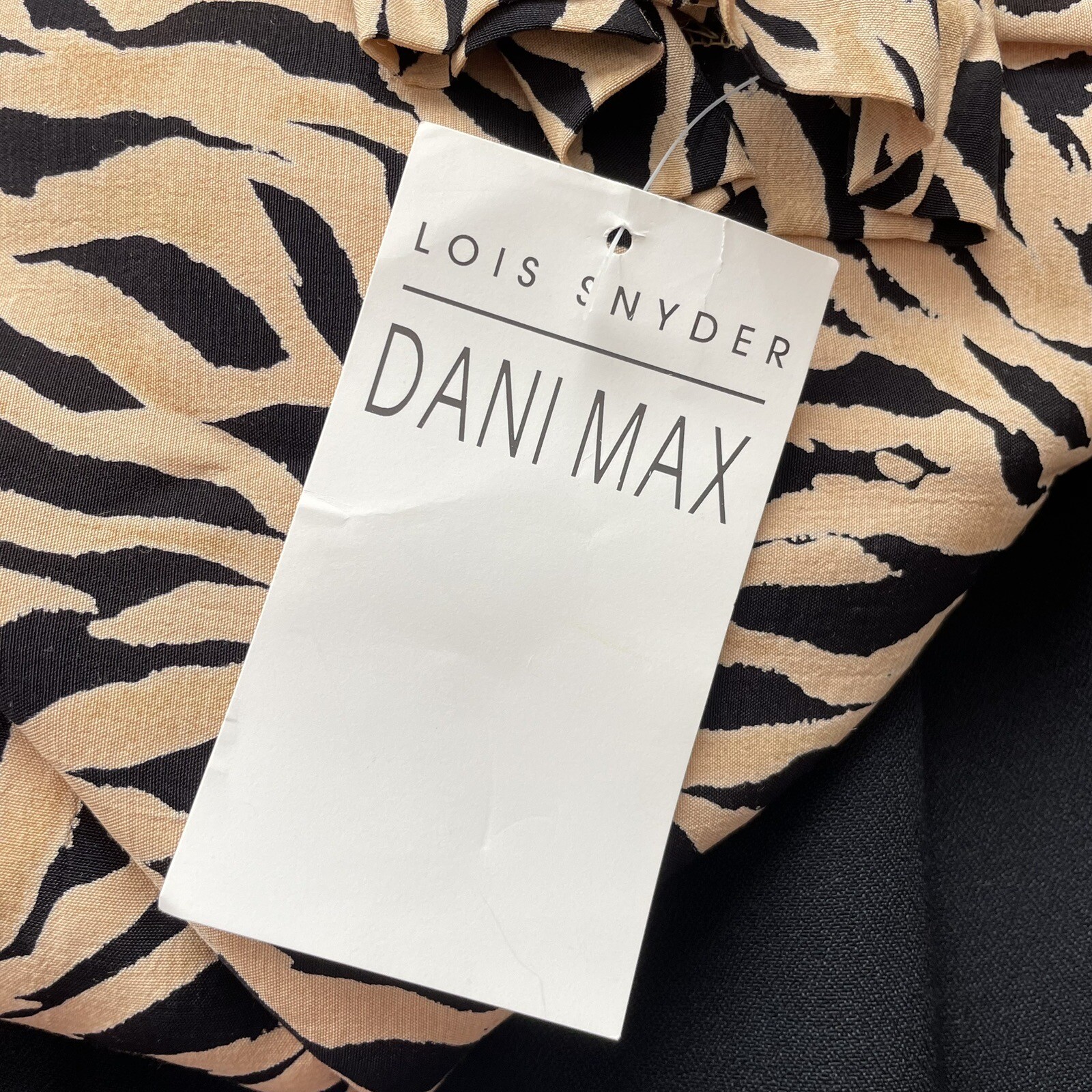 Lois Snyder Dani Max Tiger Office Evening Maxi Dress 90s 80s Vintage Modest 12