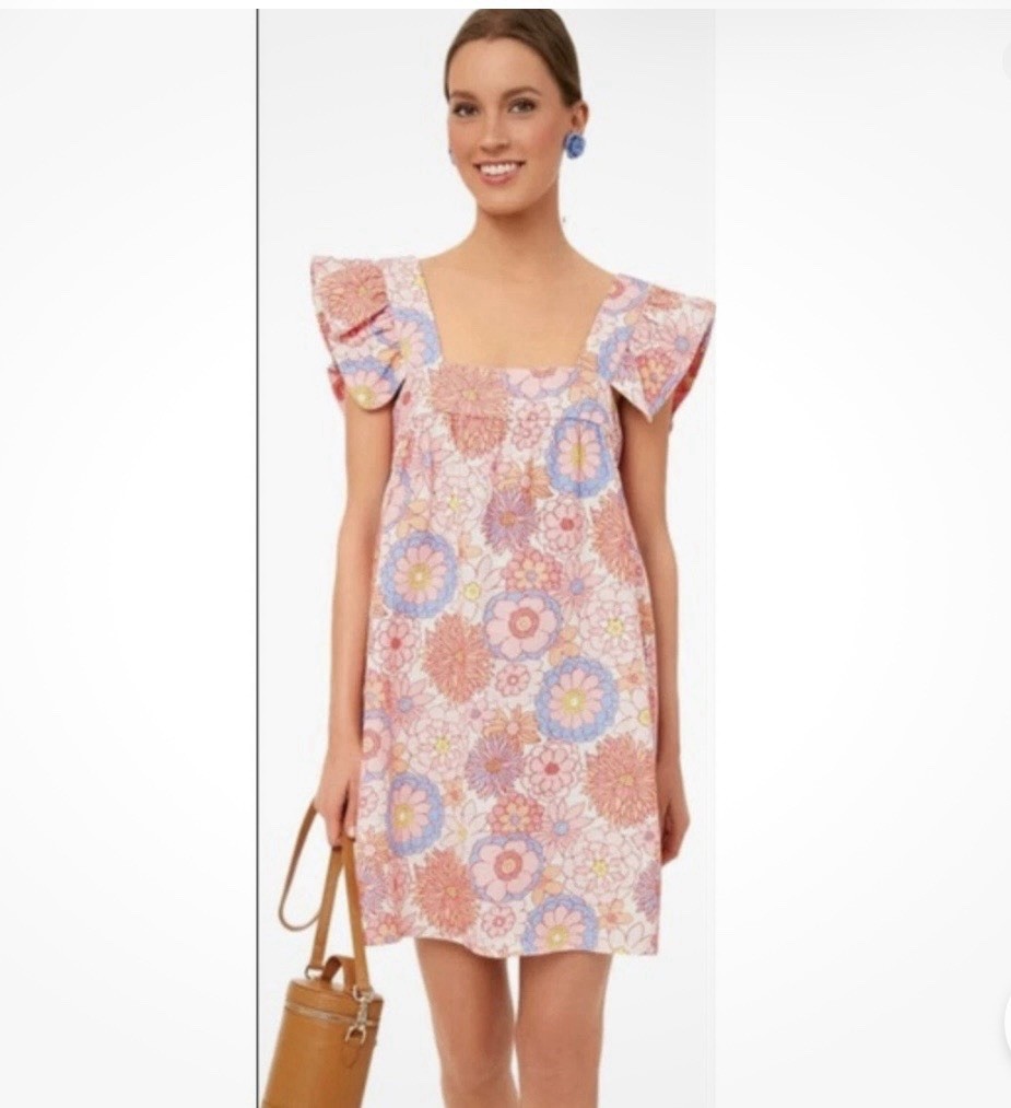Tuckernuck x Cameron Eubanks Wimberly Folly Linen Blend Floral Dress Size XXS