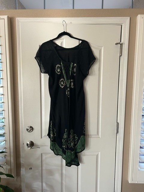 Green/black dress from Mexico