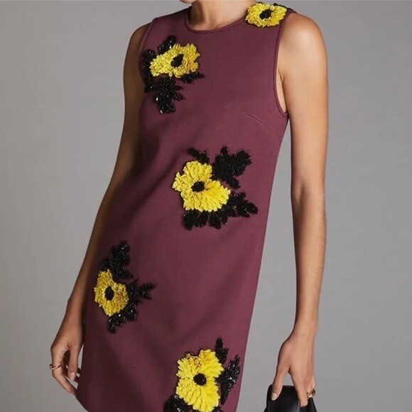 NWT Anthropologie Sequined Shift Mini Dress Dhruv Kapoor Size Small MSRP $240