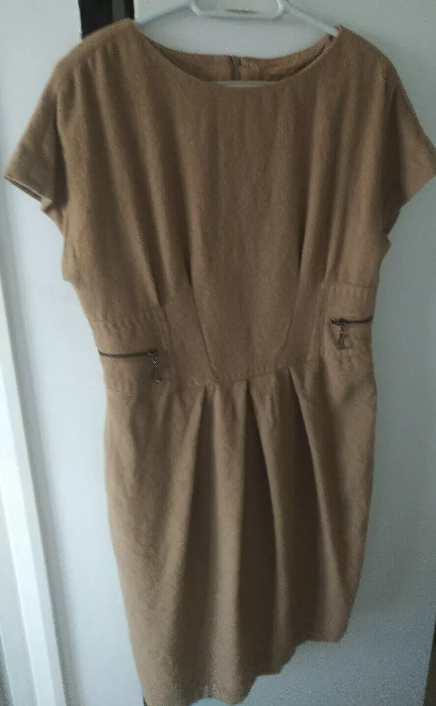 100% camel wool light brown dress Monnari size 42 (UK 14)