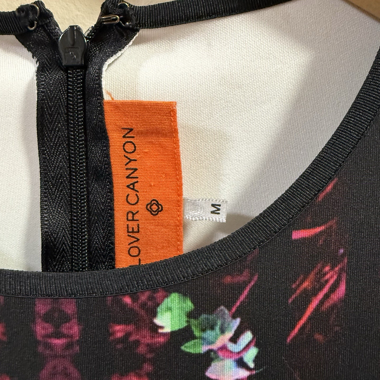 Clover Canyon Med Enchanted Woodlands Neoprene Digital Print Long Sleeve Mini