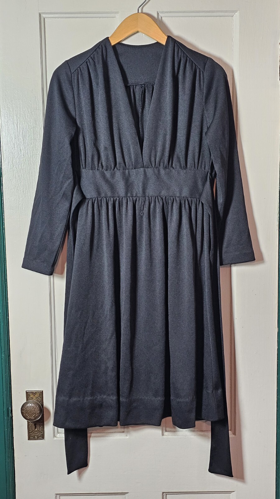 VTG Vicky Vaughn Dress Women’s 36 Chest Black Polyester Whimsy Gothic Babydoll
