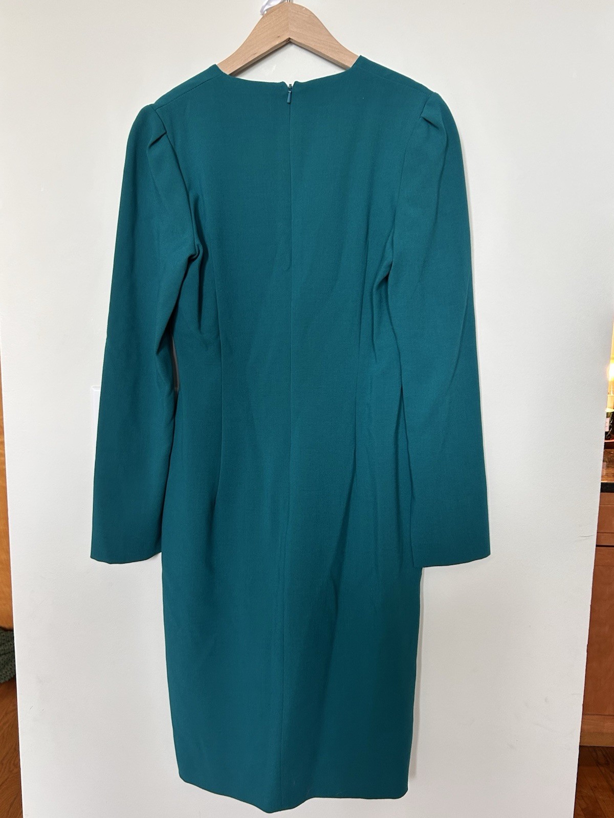 Black Halo V-Neck Split Front Jade Sambora Sheath Dress 4