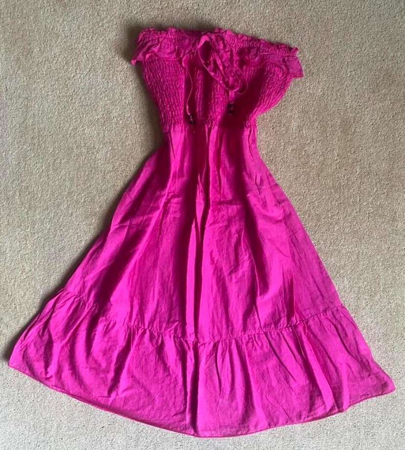 Womens Primark strapless dress size 12 can be halterneck summer atmosphere💗💖💕