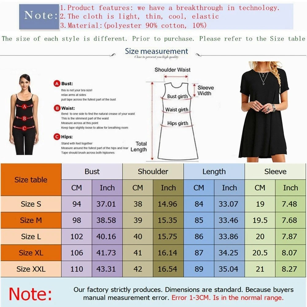 Womens Ladies Summer Short Sleeve Swing Dress Casual Loose Mini T-Shirt Dress UK