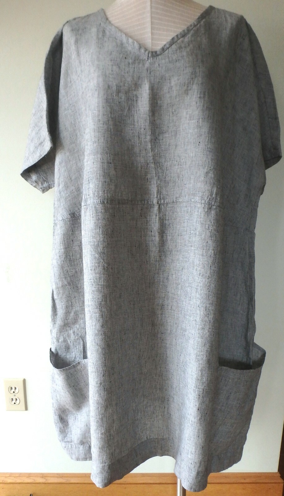 FLAX Designs Linen Dress M NWT Beachcomber Dress PLATINUM