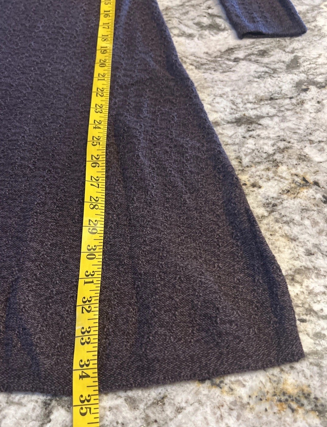 American Eagle Knit A-line Swing Dress Space Dye Heathered Goblincore Lagenlook