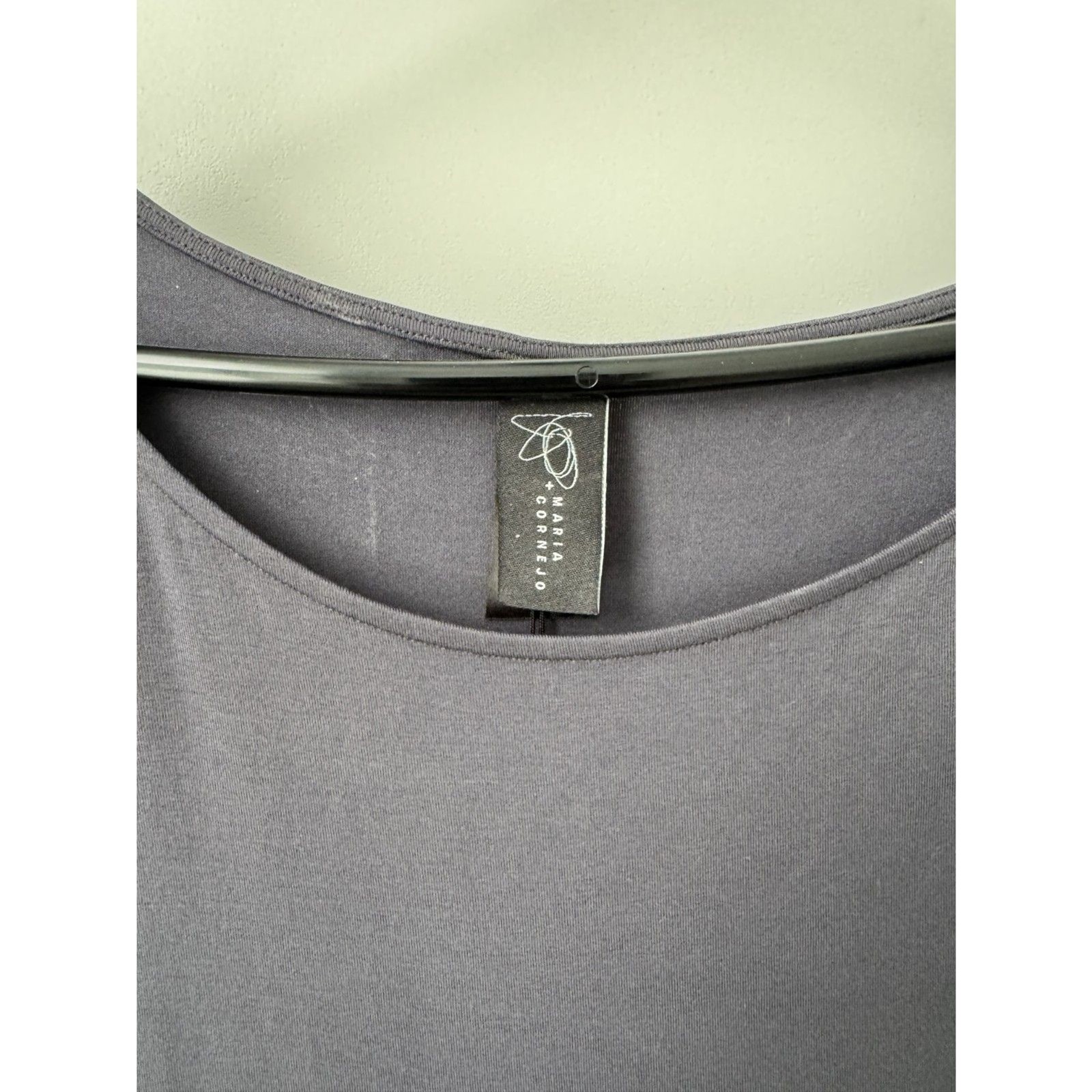 NWT Zero + Maria Cornejo Gray Knit Rushed Dress – Medium