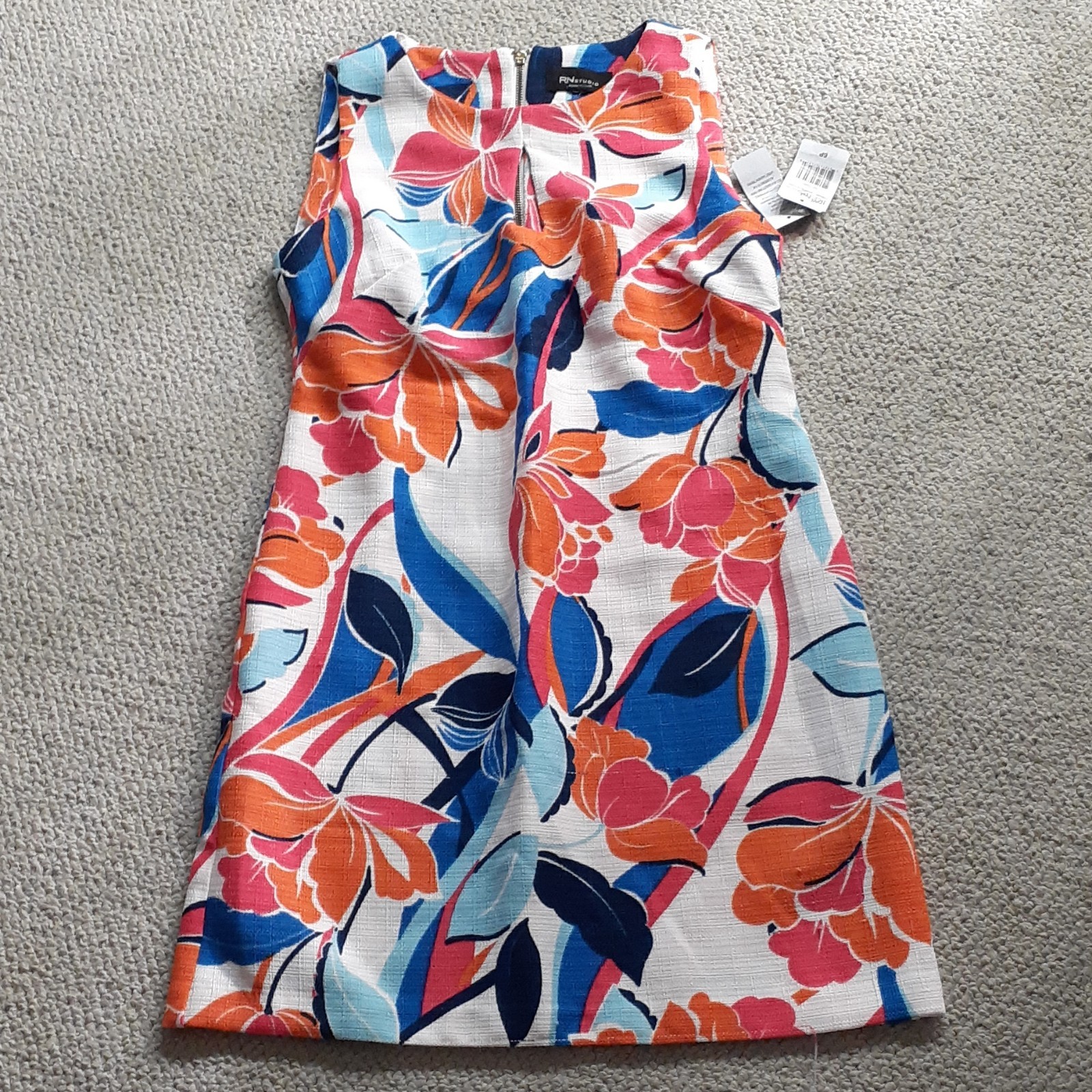 RN Studio by Ronni Nicole Knee Length Sleeveless Floral Shift Dress 6P