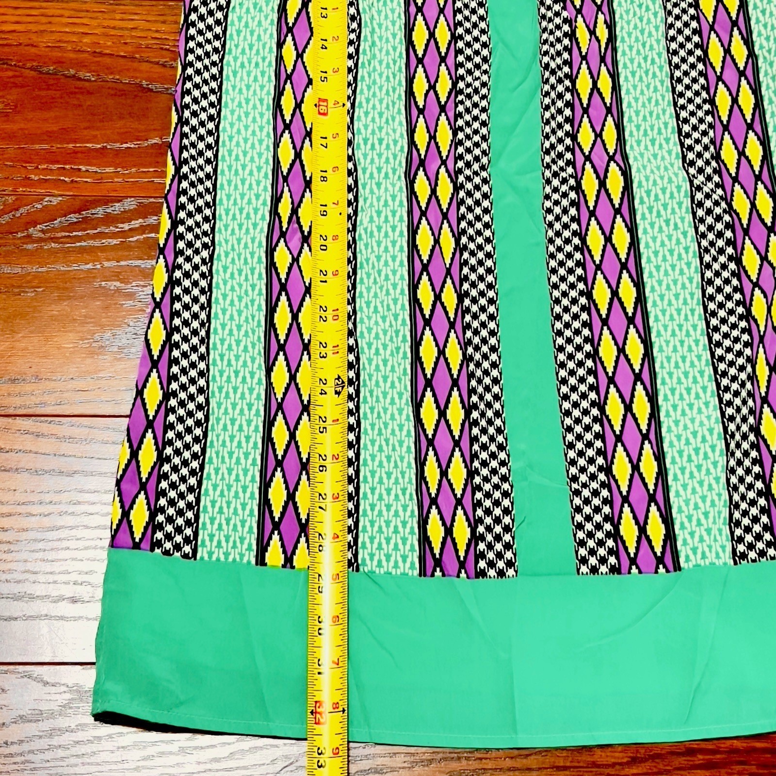 Pink Owl Shift Dress Womens M Green Purple NWT Geometric Houndstooth Sleeveless