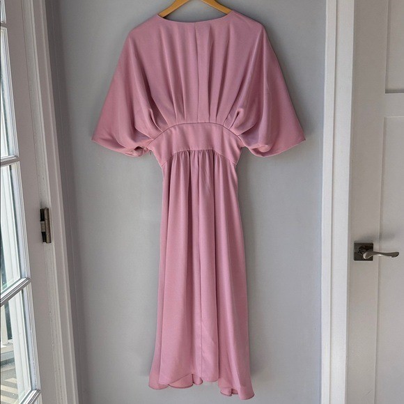 ALEXIA ADMOR Size 8 August Draped Soft Girl Feminine Midi Dress