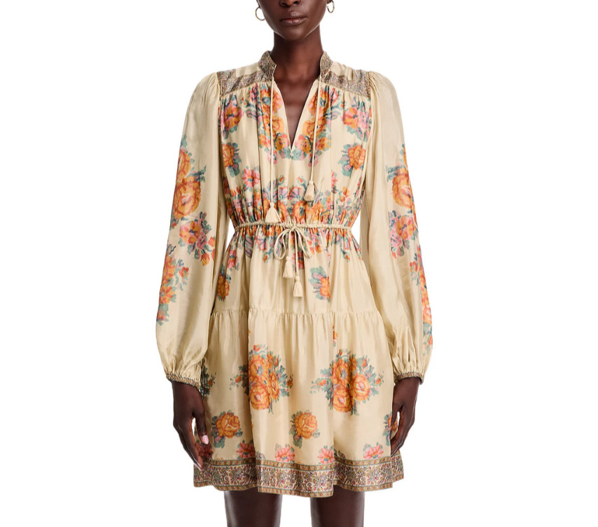Sea Fiorella Border Print Dress MSRP $375
