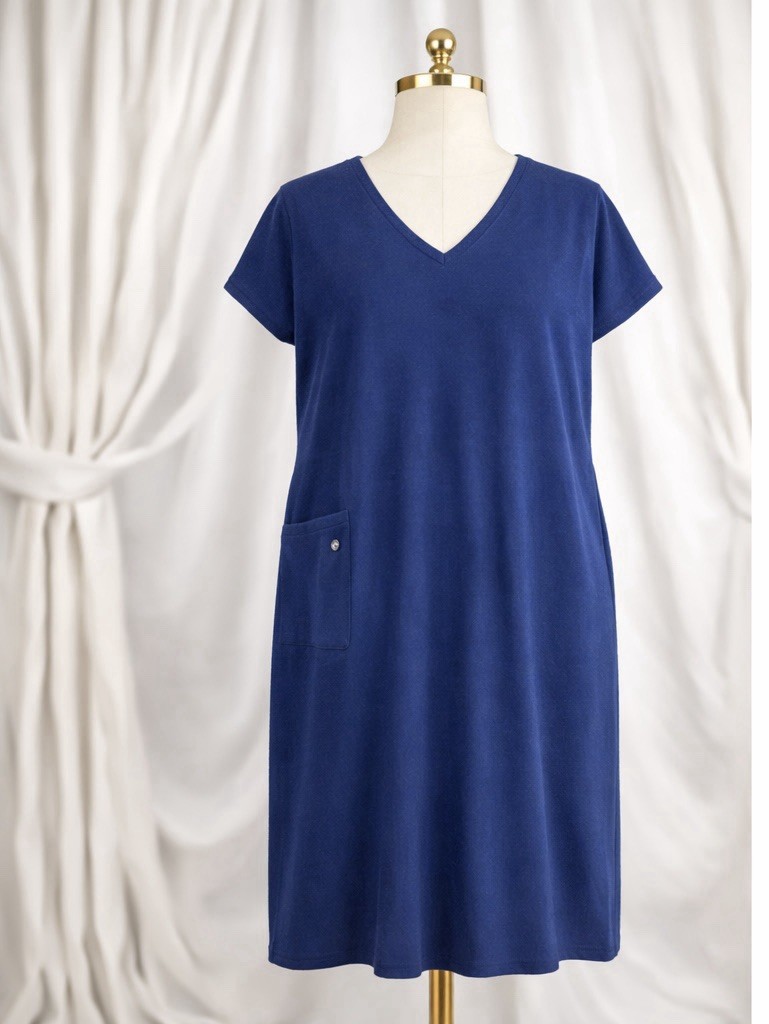 The North Face FlashDry Blue Cap Sleeve Casual Dress Lightweight Pockets Large