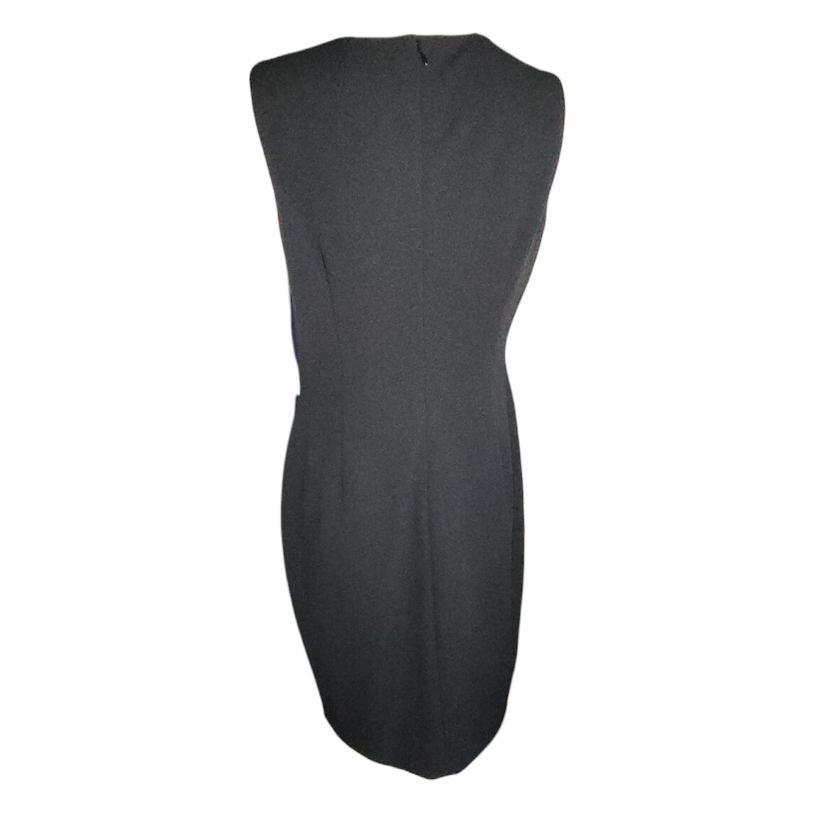 CALVIN KLEIN Blue White Black Colorblock Zip Up Pencil Dress Womens Size 12