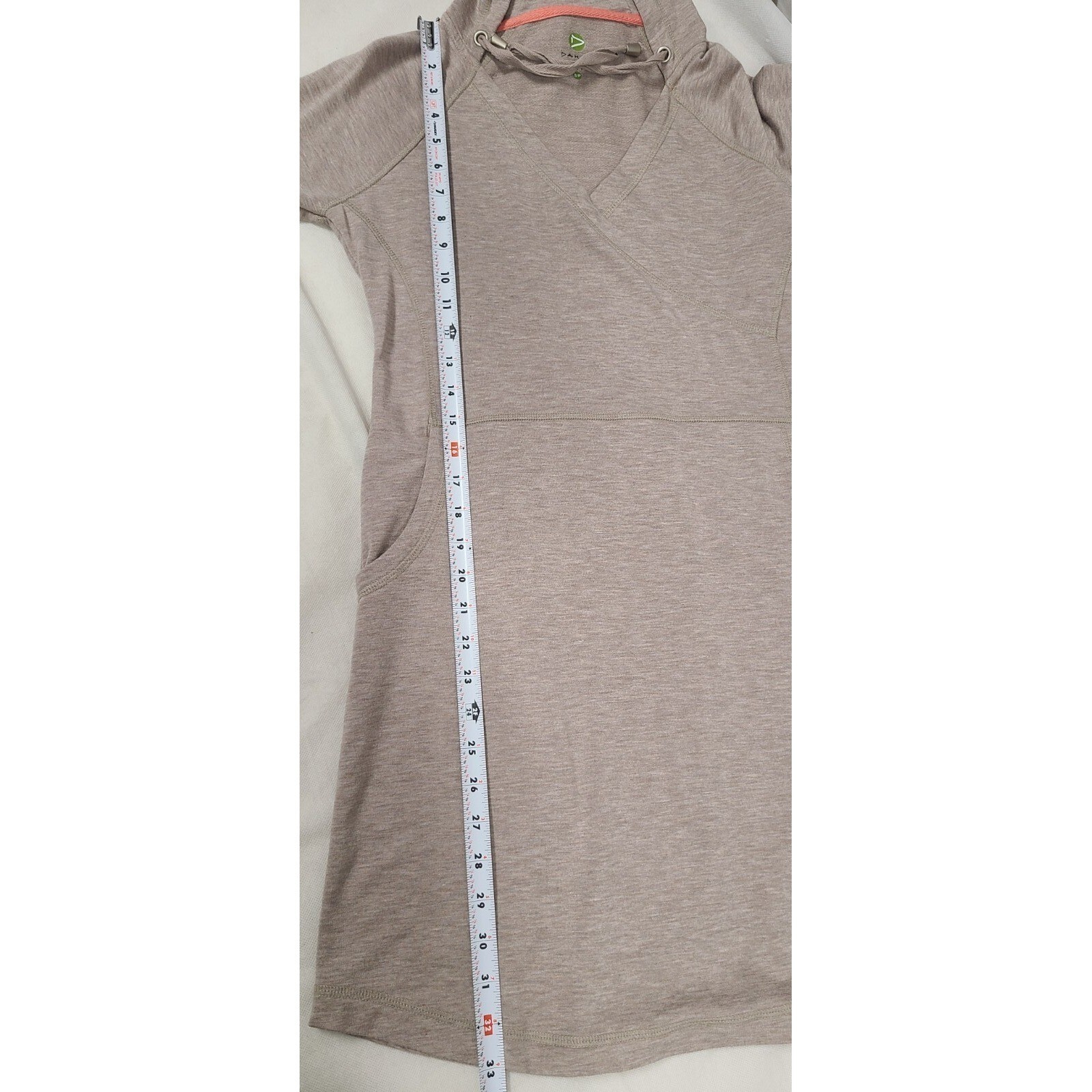 DAKINI Pullover Hooded Dress Sweatshirt Women’s Size S/P Oatmeal Beige EUC