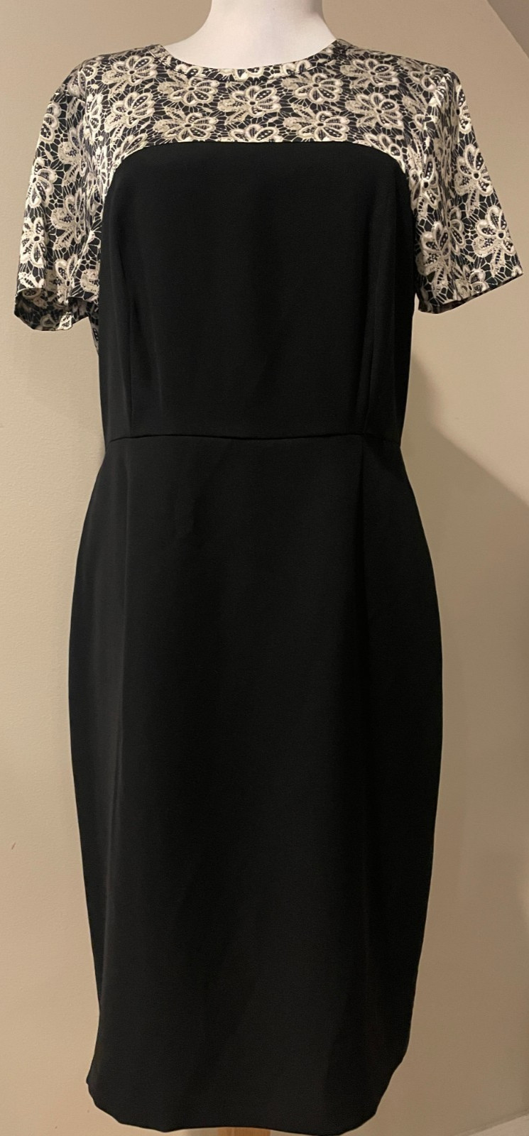 VINCE CAMUTO Womens Black White & Gray Career Dress – Sz 10