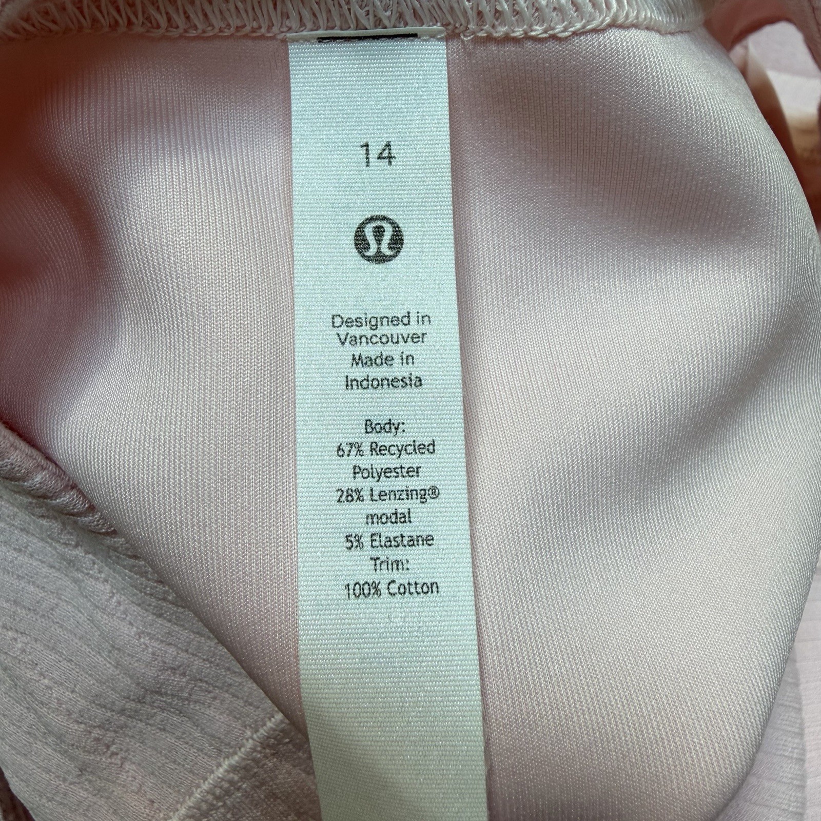 Lululemon Ribbed Softstreme Slim-Fit Tank Dress Women’s 14