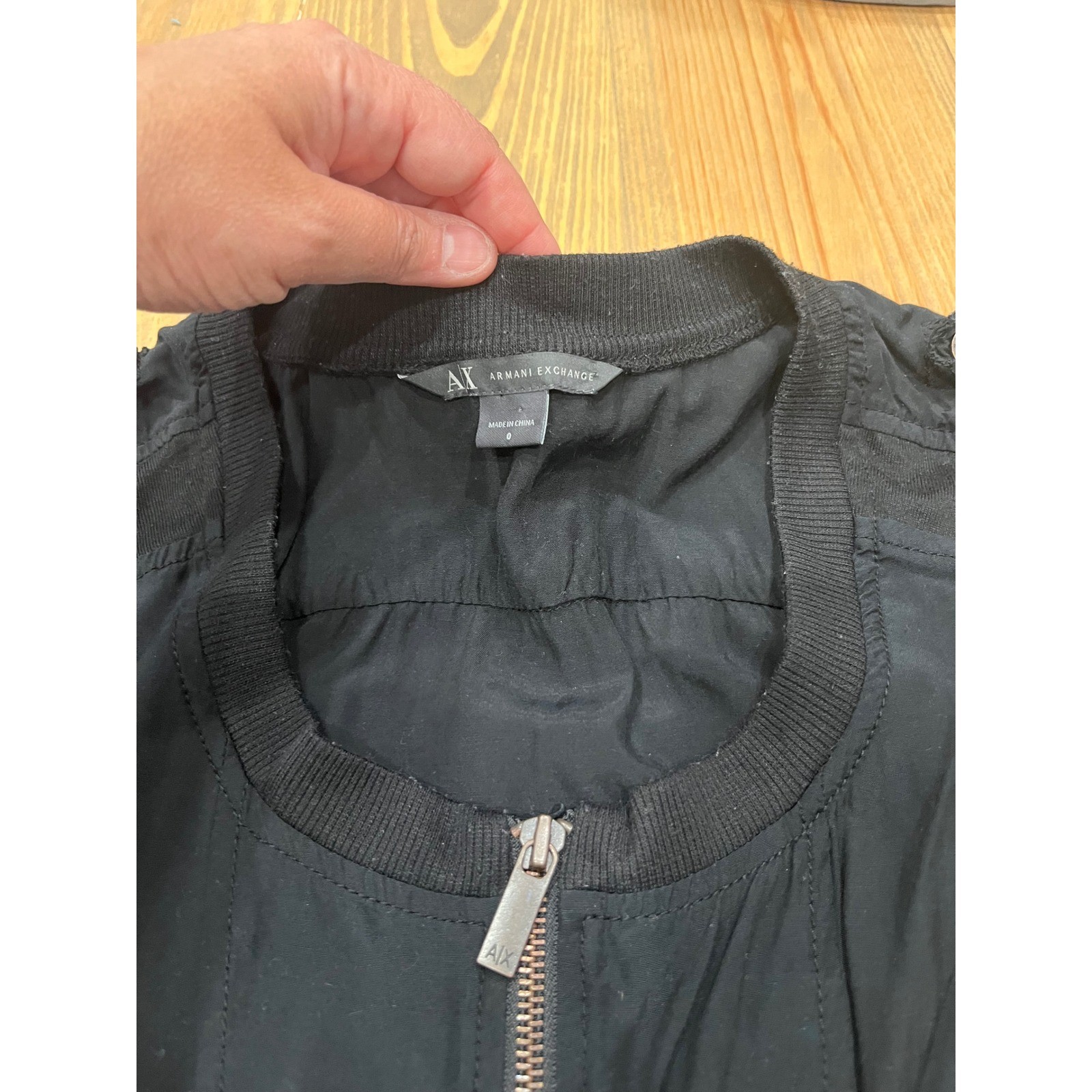 Armani Exchange Black Utility Style Front Drawstring Waist Dress Women’s Size 0
