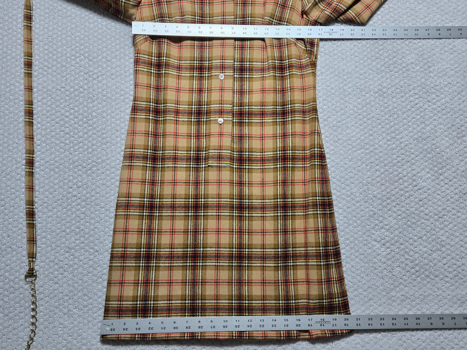 Vintage Pendleton Wool Jumper Shirt-Dress 100% Virgin Wool ~ Women’s Size 12 ~
