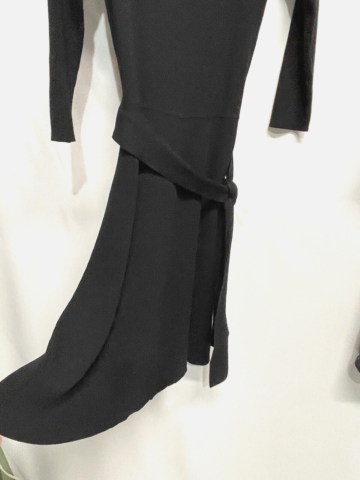 Ann Taylor Rich Black Knit Ribbed Sweater Dress A Line Stretch Elegant NEW S