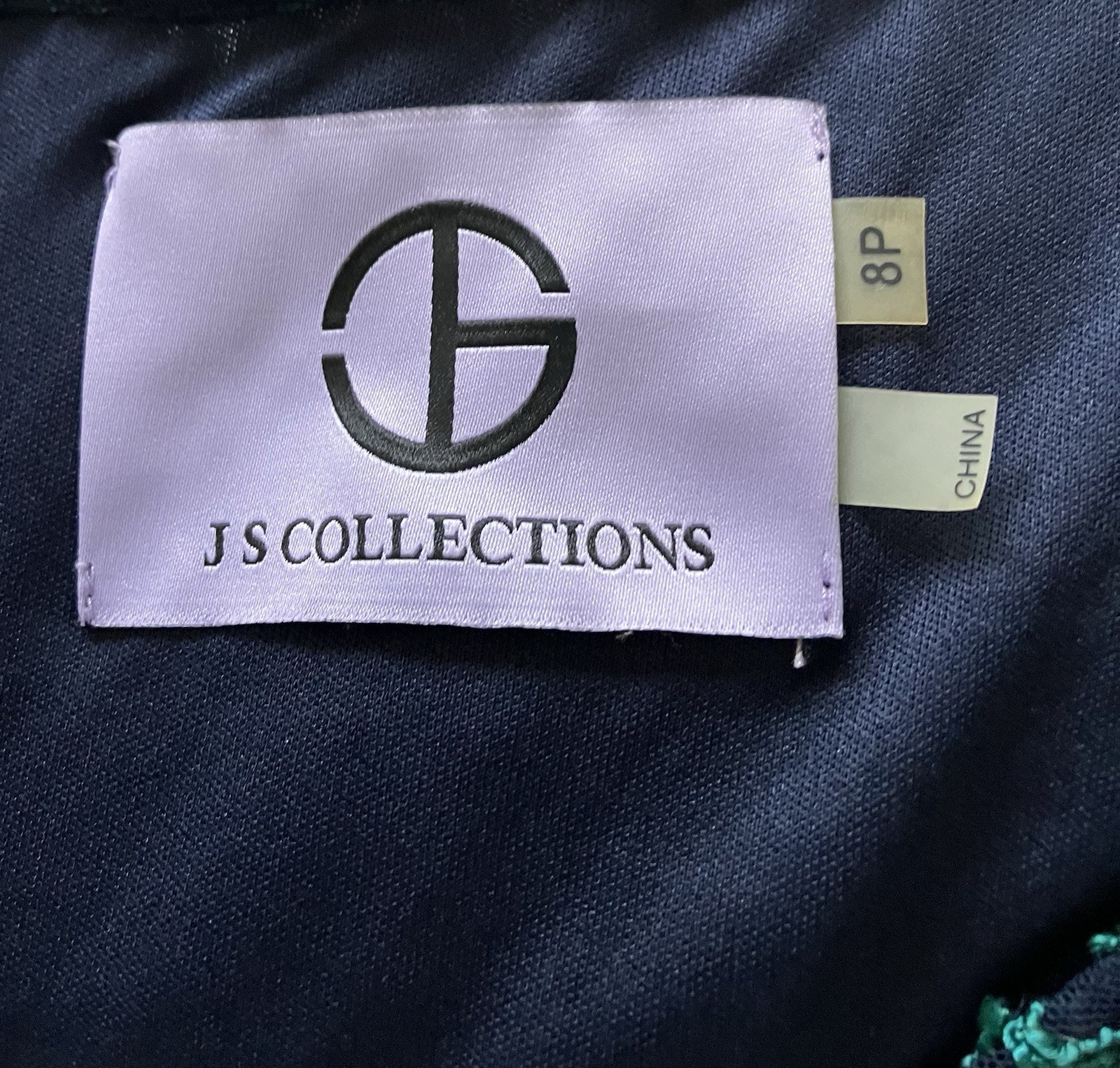 NWT JS Collection V – Soutache Jade Embriodered Cocktail Dress 8P