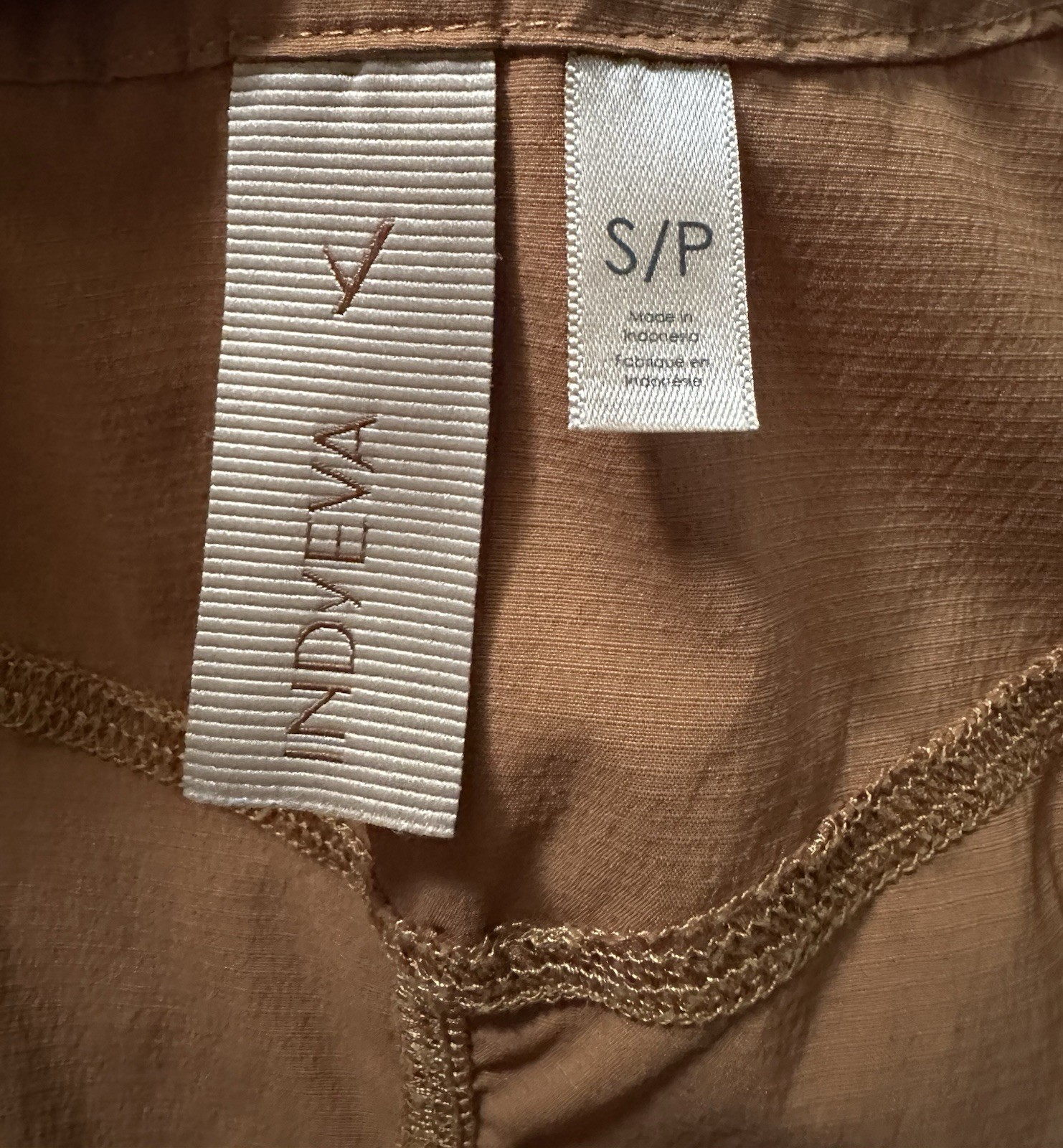 Indyeva Liike Dress Size S Rust Copper Orange / Terracota Hiking Athleisure EUC