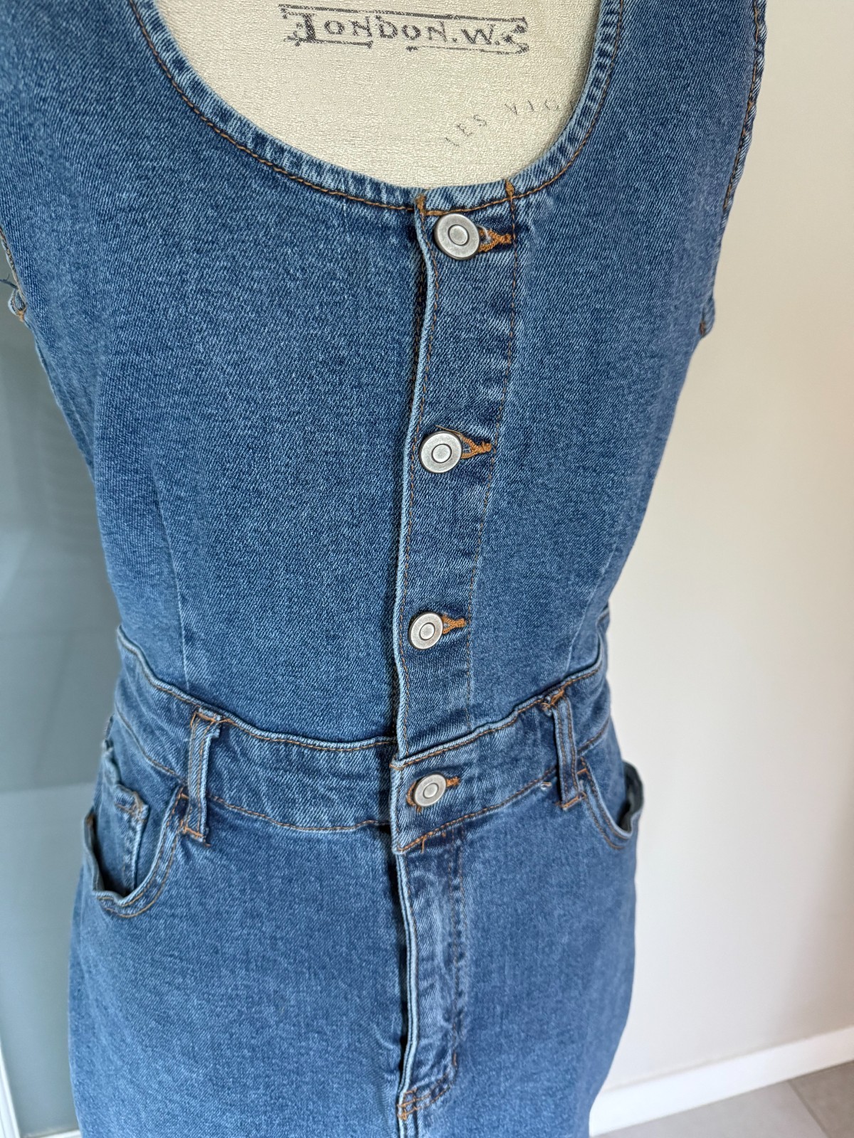 Regeneration by Celebrity Pink Womens Sexy Denim Pencil Jumper Dress Size L