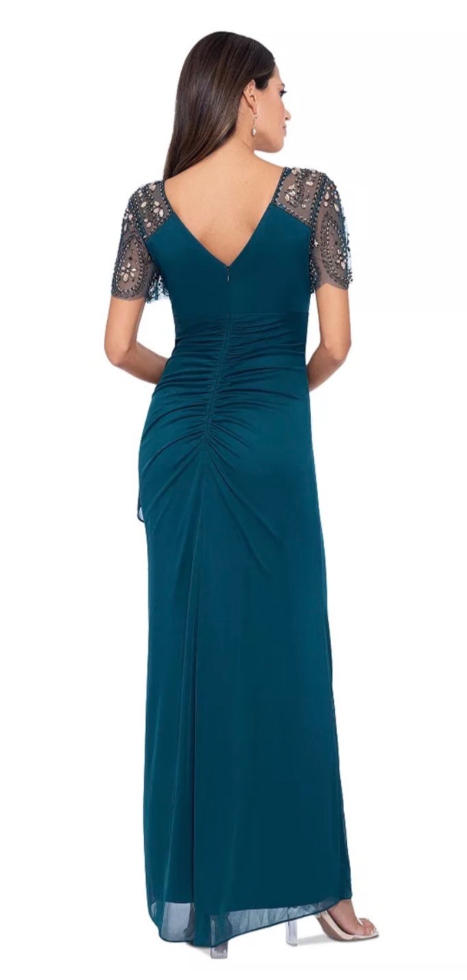XSCAPE Teal Evening Gown Size 10 – Formal Dress – Mother of the
