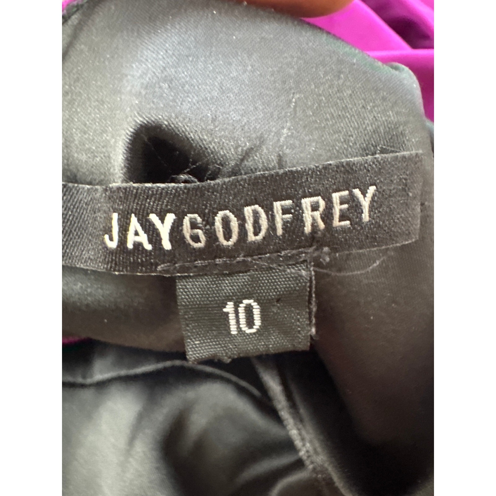 Jay Godfrey Silk Ruched Balloon Dress Fuchsia Purple Size 10