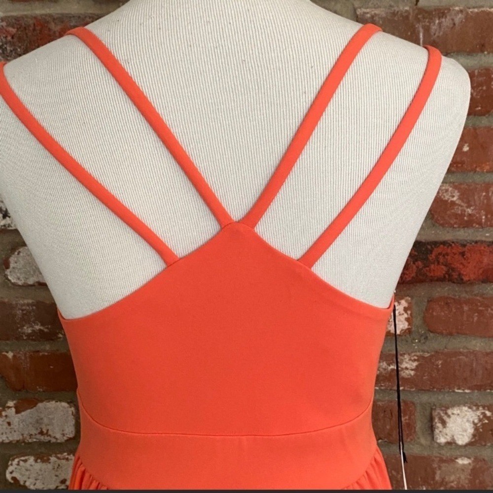 Susana Monaco Maxi Dress Orange size medium NWT