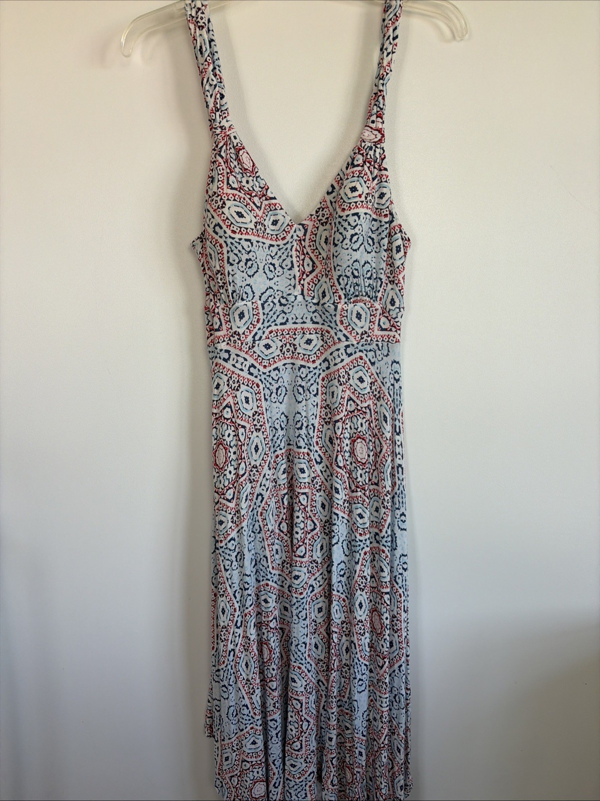 American Rag Size M Women’s Red White And Blue Summer Sleeveless Boho Dress