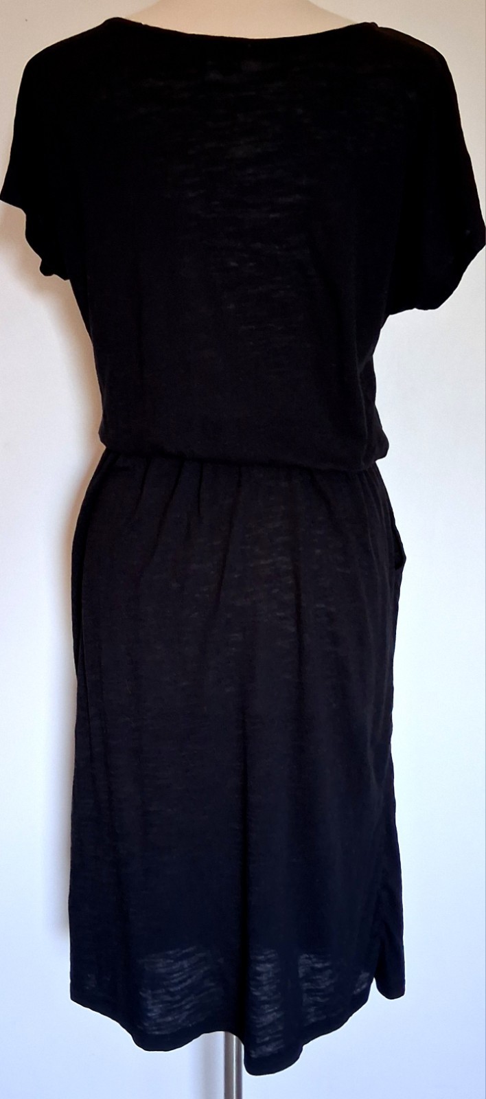Nordstrom Rack Black Slip On Lightweight T Shirt Dress W/ Pockets Medium