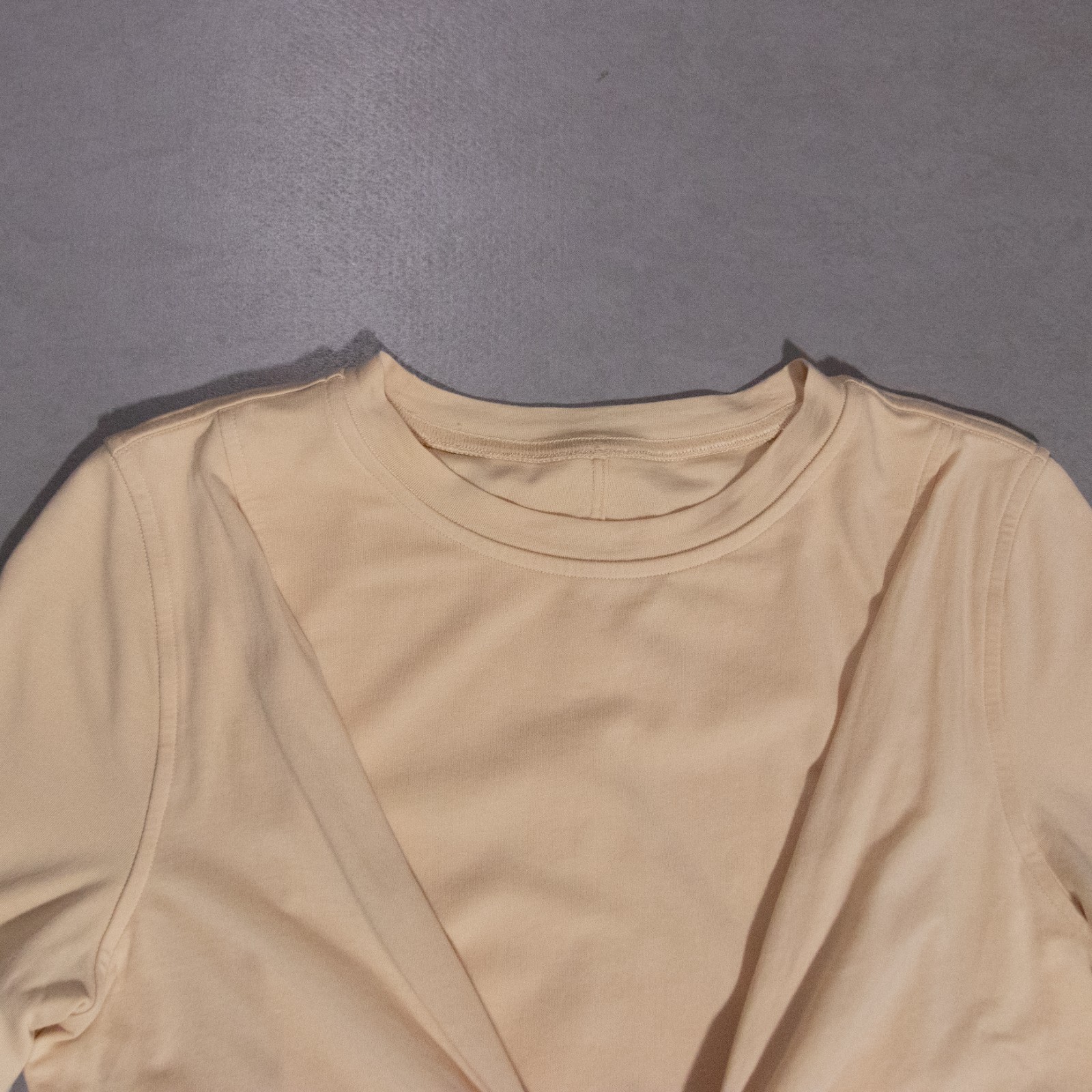 Lululemon Cotton Wrap-Front T-Shirt Dress Prosecco Yellow Size 8 (17.5″ x 34″)