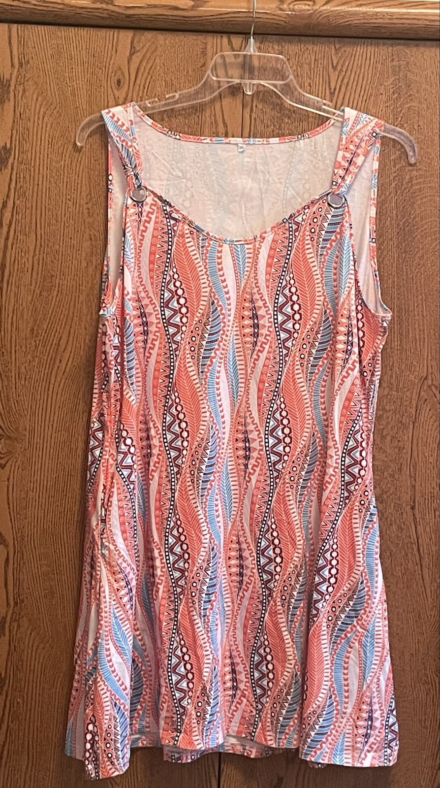 Peachy Orange Dress. Bathing Suit Cover-up. Flowy Soft. Comfy Swingy