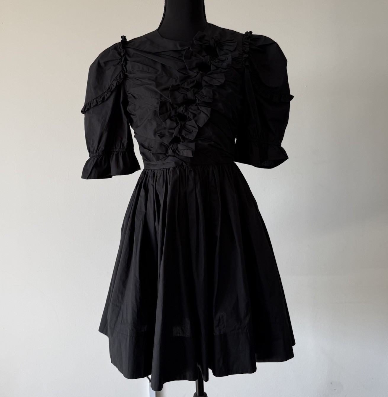 Sofie The Label Aribe Bow Detail Midi Dress Sz M Edwardian Victorian Steampunk