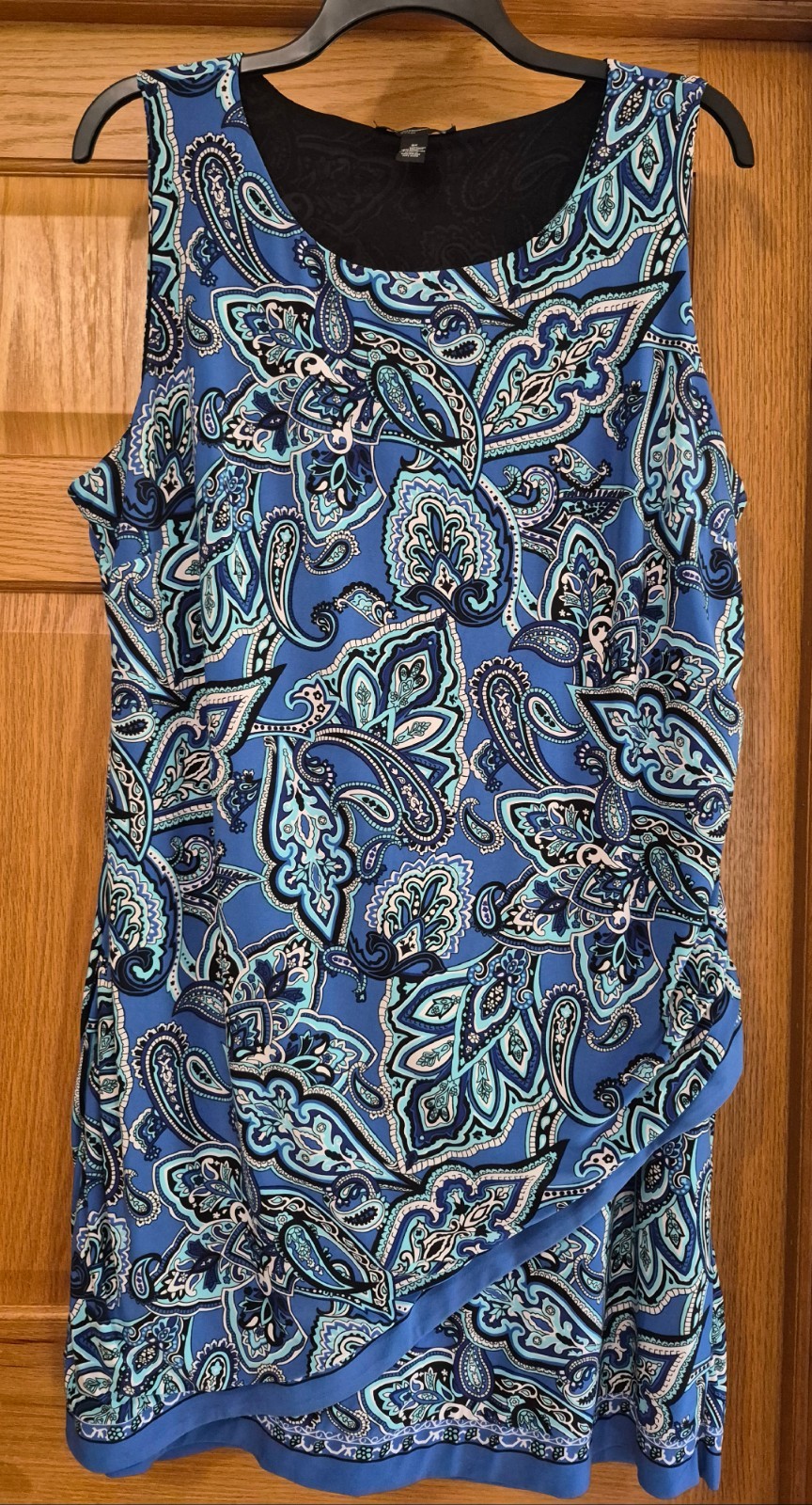 Womens Dress Blue Paisley 3x