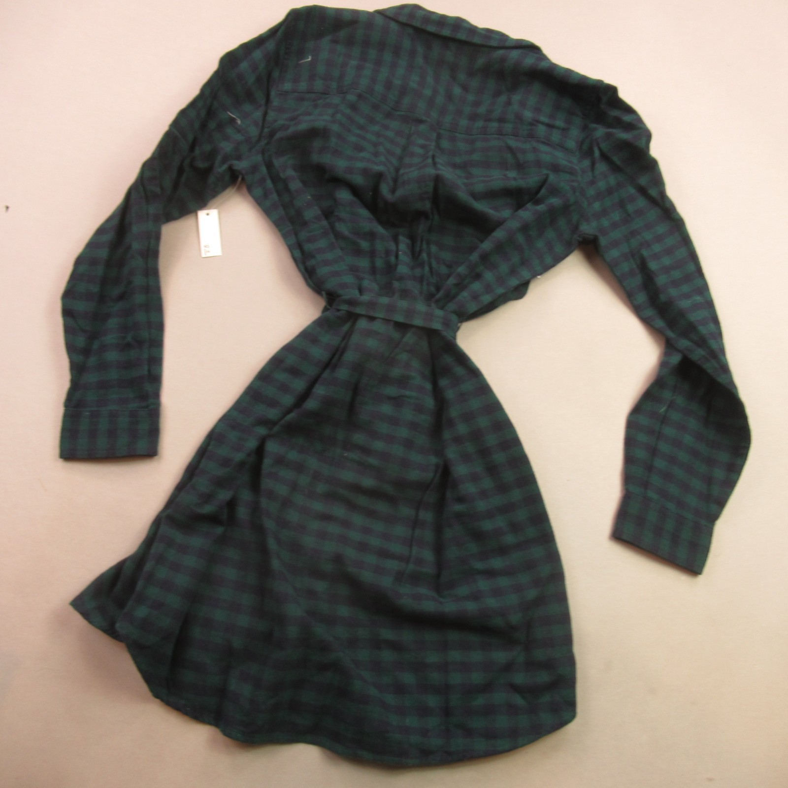 Goodthreads Dress Womens Medium Long Sleeve Button Front Lightweight Casual