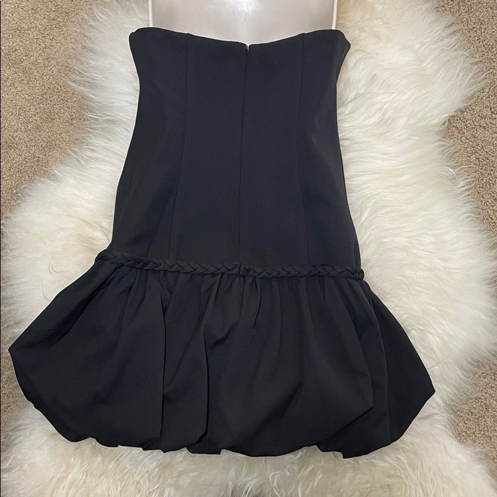 One33social Elegant Black Strapless Dress NWT