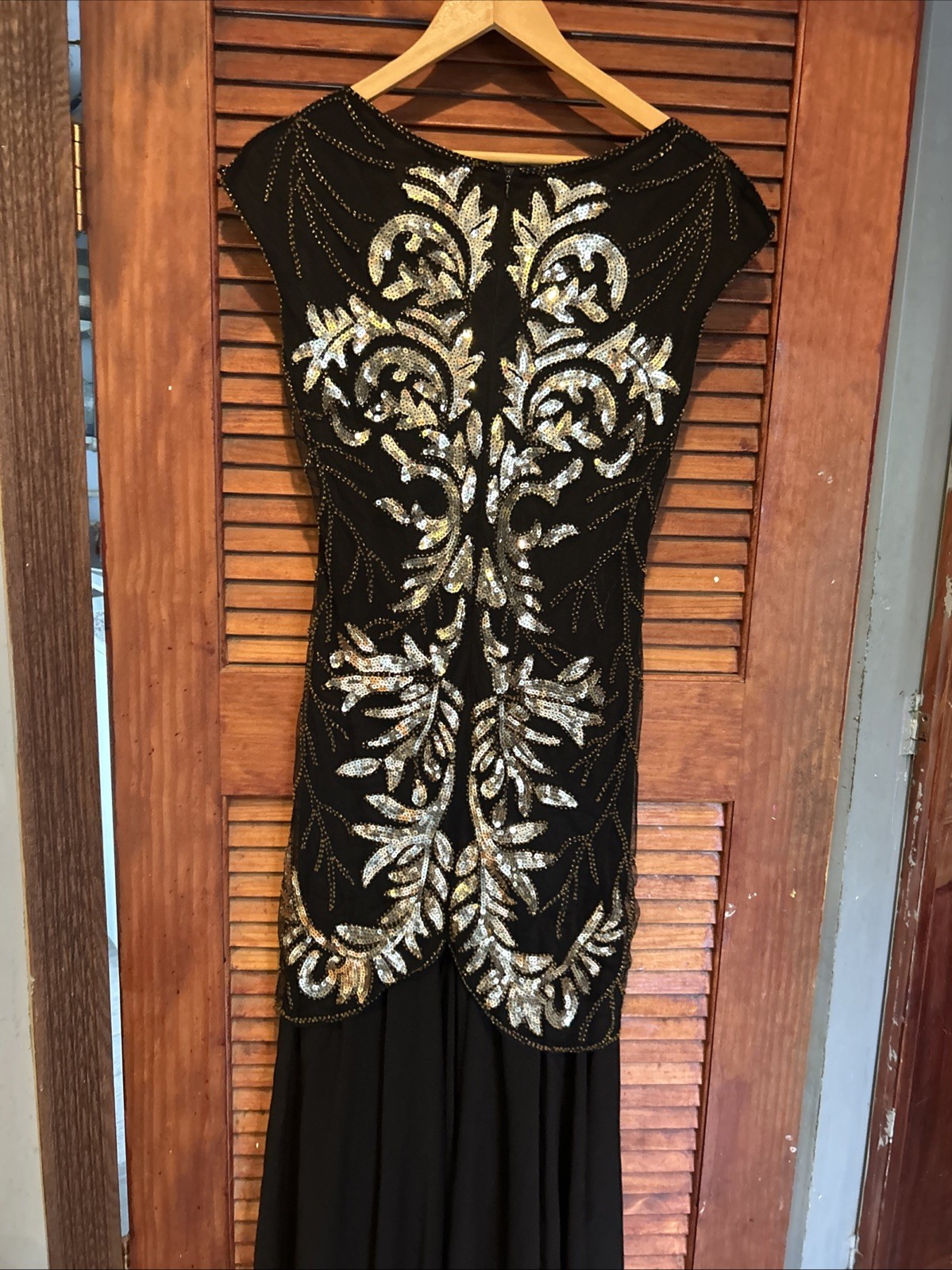 PrettyGuide Women ‘s 1920s Formal Evening Prom Dress Gold Small Women ‘s Dress