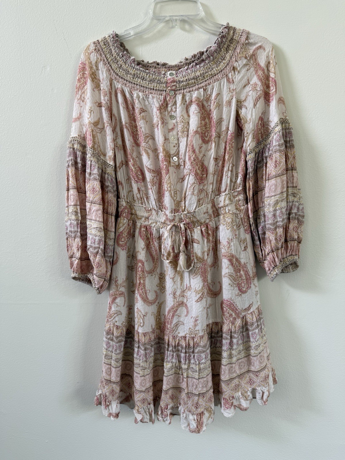 Versona Women’s Floral Ruched Lined Mini Dress Sz XS